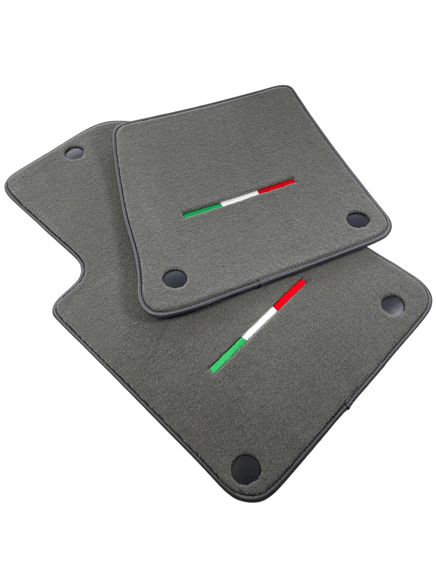 Gray Floor Mats For Ferrari 599 Coupe 2006-2012 Italian Edition - AutoWin