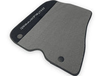 Gray Floor Mats For Ferrari 812 Superfast With Alcantara Leather - AutoWin