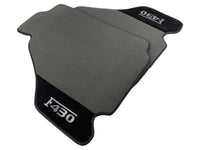 Gray Floor Mats For Ferrari F430 2004-2009 With Alcantara Leather - AutoWin