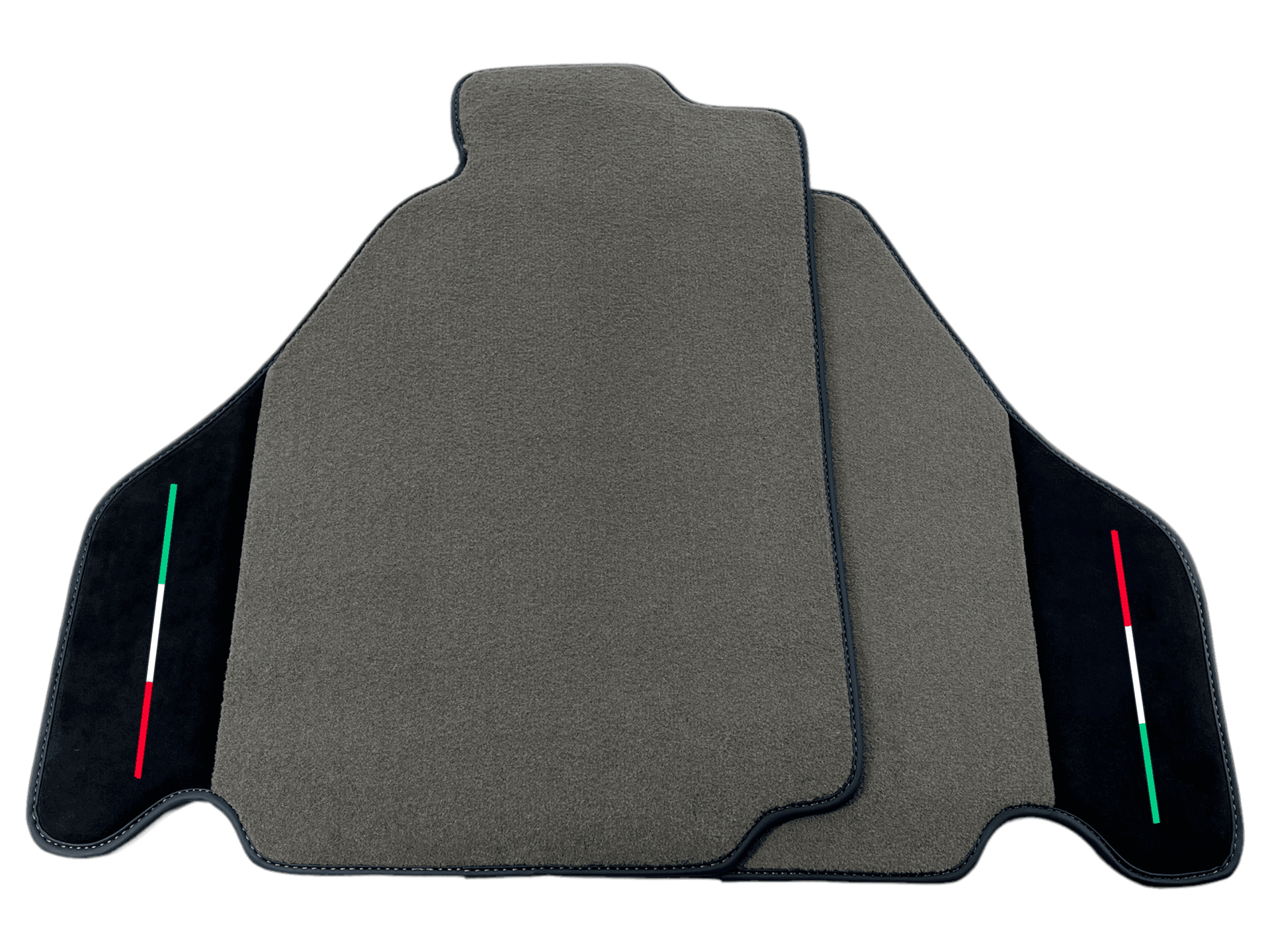 Gray Floor Mats For Ferrari F430 2004-2009 With Alcantara Leather - AutoWin