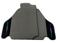 Gray Floor Mats For Ferrari F430 2004-2009 With Alcantara Leather - AutoWin