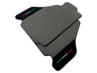Gray Floor Mats For Ferrari F430 2004-2009 With Alcantara Leather - AutoWin