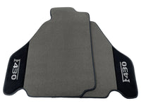 Gray Floor Mats For Ferrari F430 2004-2009 With Alcantara Leather - AutoWin