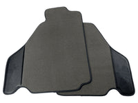 Gray Floor Mats For Ferrari F430 2004-2009 With Carbon Fiber Leather - AutoWin