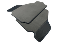 Gray Floor Mats For Ferrari F430 2004-2009 With Carbon Fiber Leather - AutoWin