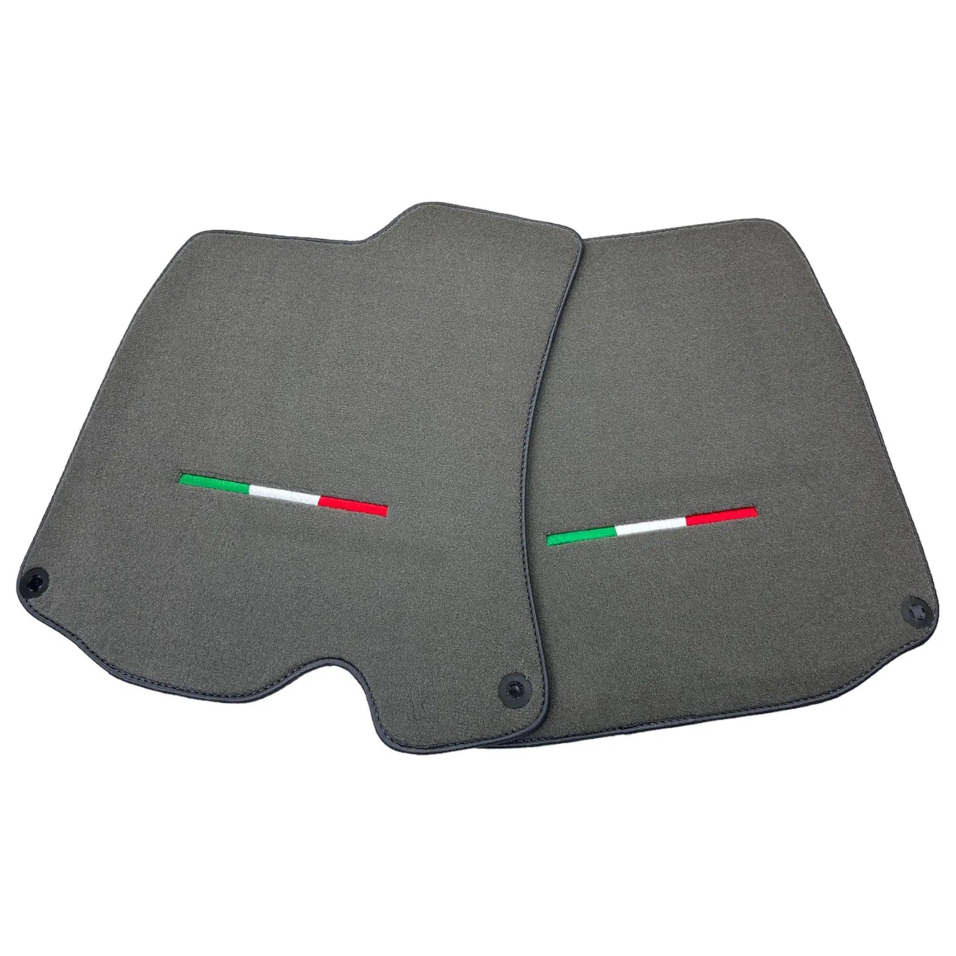 Gray Floor Mats For Ferrari Portofino (2018-2023) Italian Edition - AutoWin