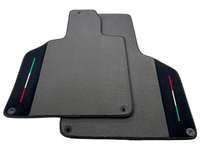 Custom Gray Floor Mats for Lamborghini Gallardo With Alcantara Leather