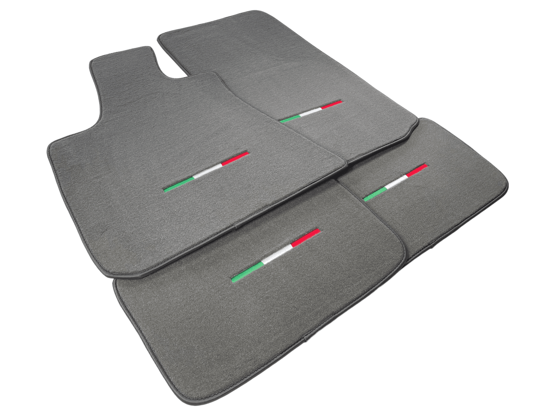 Gray Floor Mats For Maserati Coupé (2001-2007) Italy Edition - AutoWin