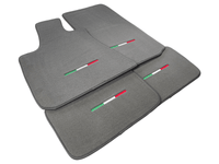 Gray Floor Mats For Maserati Coupé (2001-2007) Italy Edition - AutoWin