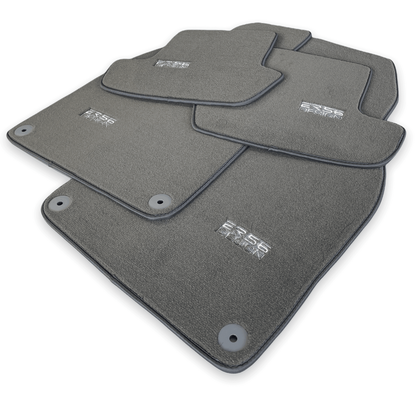 Gray Floor Mats for Porsche Taycan (2019-2023) | ER56 Design - AutoWin