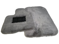 Gray Sheepskin Floor Mats For Bentley Bentayga Er56 Design Brand - AutoWin