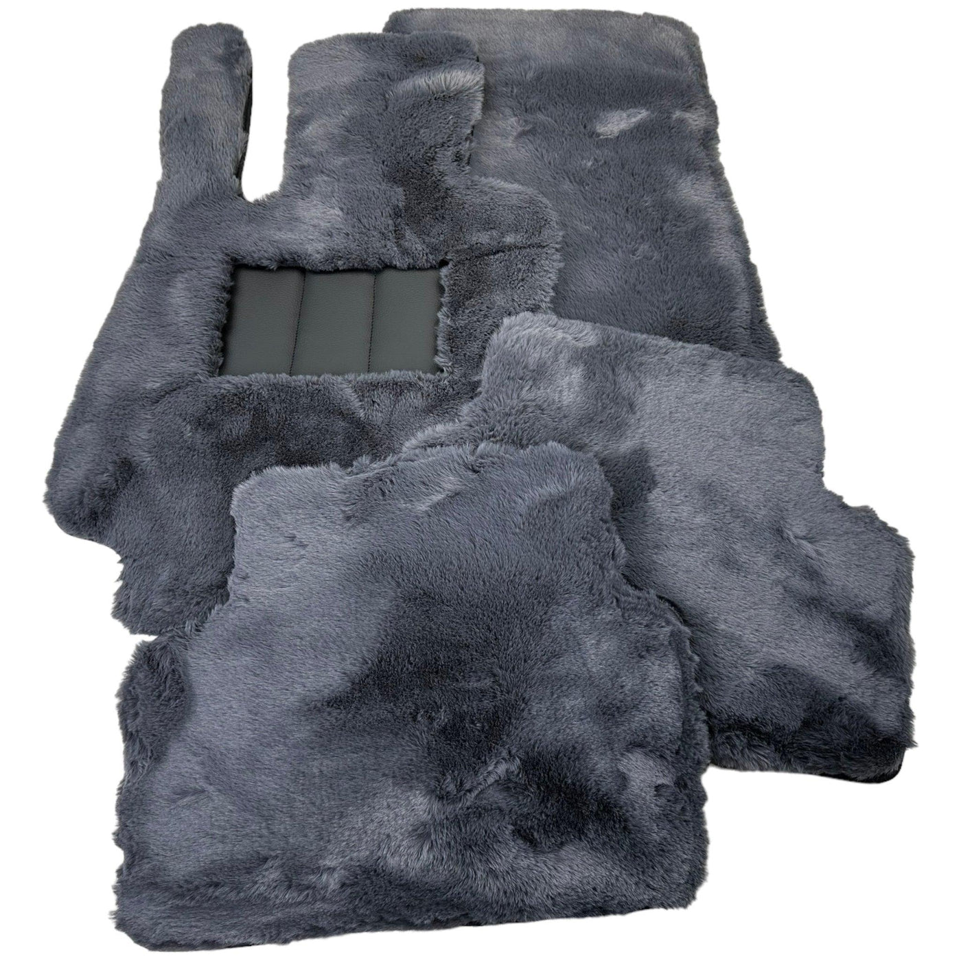 Gray Sheepskin Floor Mats for Mercedes Benz GLC-Class X254 SUV 300e 4Matic (2023-2024) | ER56 Design - AutoWin