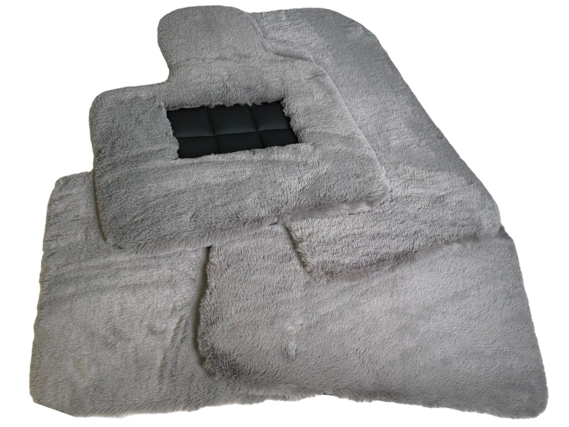 Gray Sheepskin Floor Mats For Rolls Royce Spectre (2023-2024) Er56 Design Brand - AutoWin