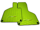 Green Leather Floor Mats for Lamborghini Huracan - AutoWin