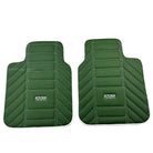 Green Leather Floor Mats For Rolls Royce Black Badge Ghost Series I (2010–2020) - AutoWin