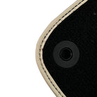 Black Floor Mats For Mercedes Benz C-Class W203 (2000-2007) - AutoWin