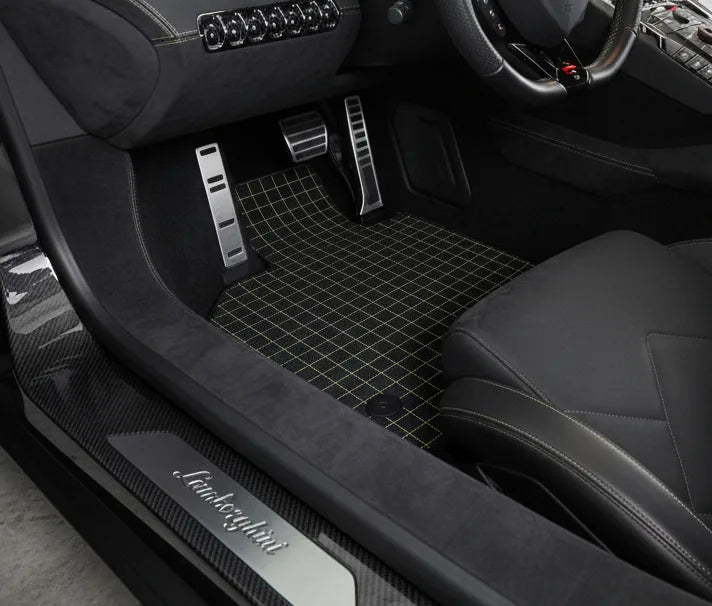 Interior look of floor mats for Lamborghini Aventador (2012-2022)