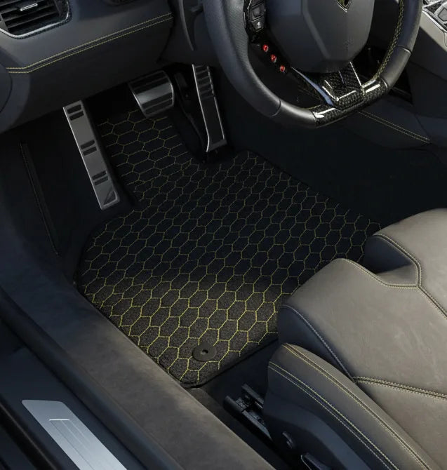 Interior look of floor mats for Lamborghini Aventador (2012-2022)