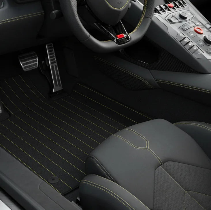 Interior look of floor mats for Lamborghini Aventador SV (2012-2022)
