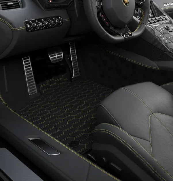 Interior look of floor mats for Lamborghini Aventador SV (2012-2022)