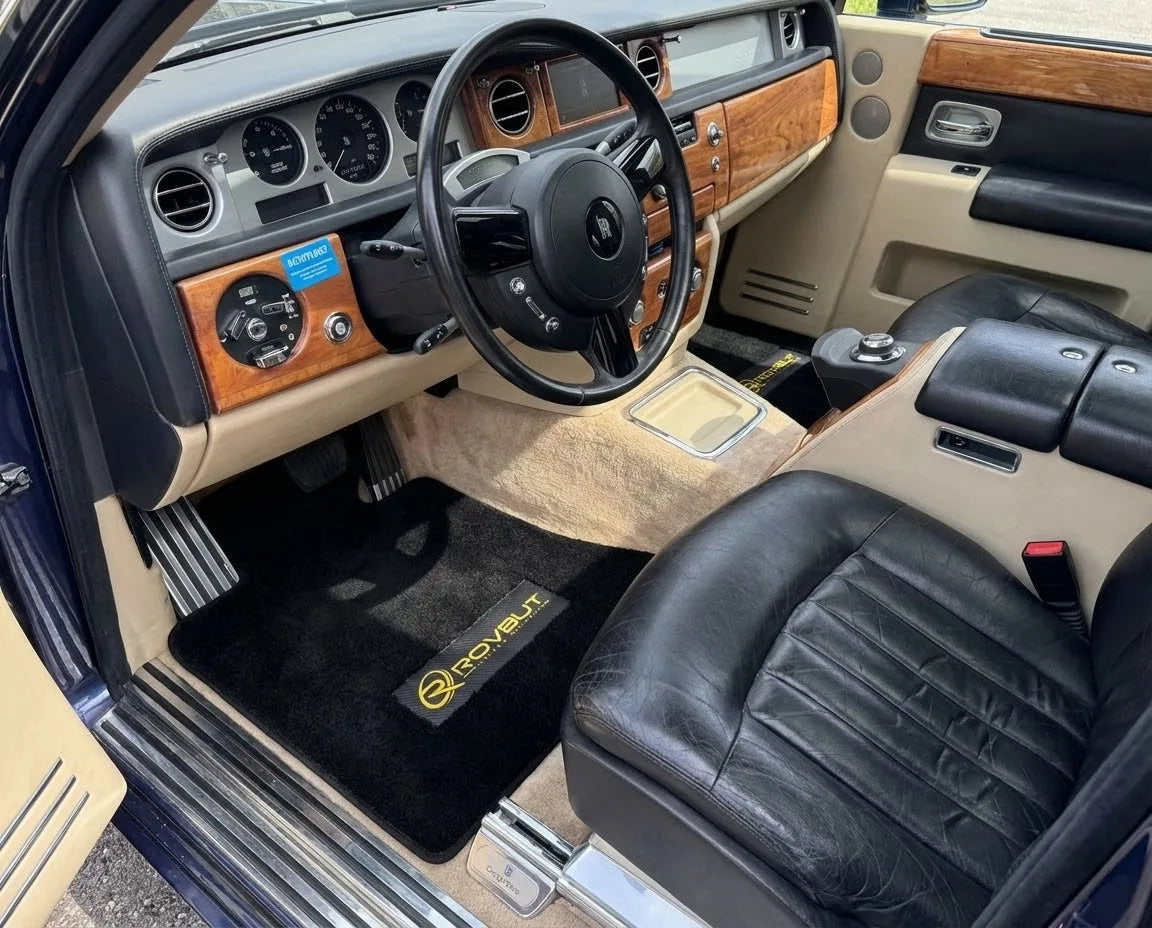 Interior look of floor mats for Rolls Royce Phantom VIII (2017-2024) Rovbut Limited Edition
