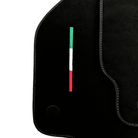 Alcantara Black Floor Mats For Ferrari 488 Pista Spider (2019-2021) Italian Edition - AutoWin