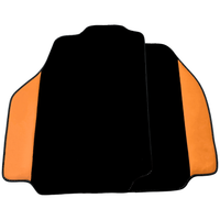 Black Floor Mats for Ferrari 458 Speciale (2012-2015) with Beige Nappa Leather