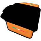 Black Floor Mats for Ferrari 458 Speciale (2012-2015) with Beige Nappa Leather | Italian Edition