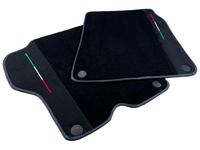 Black Floor Mats For Ferrari California 2008-2014 With Alcantara - AutoWin