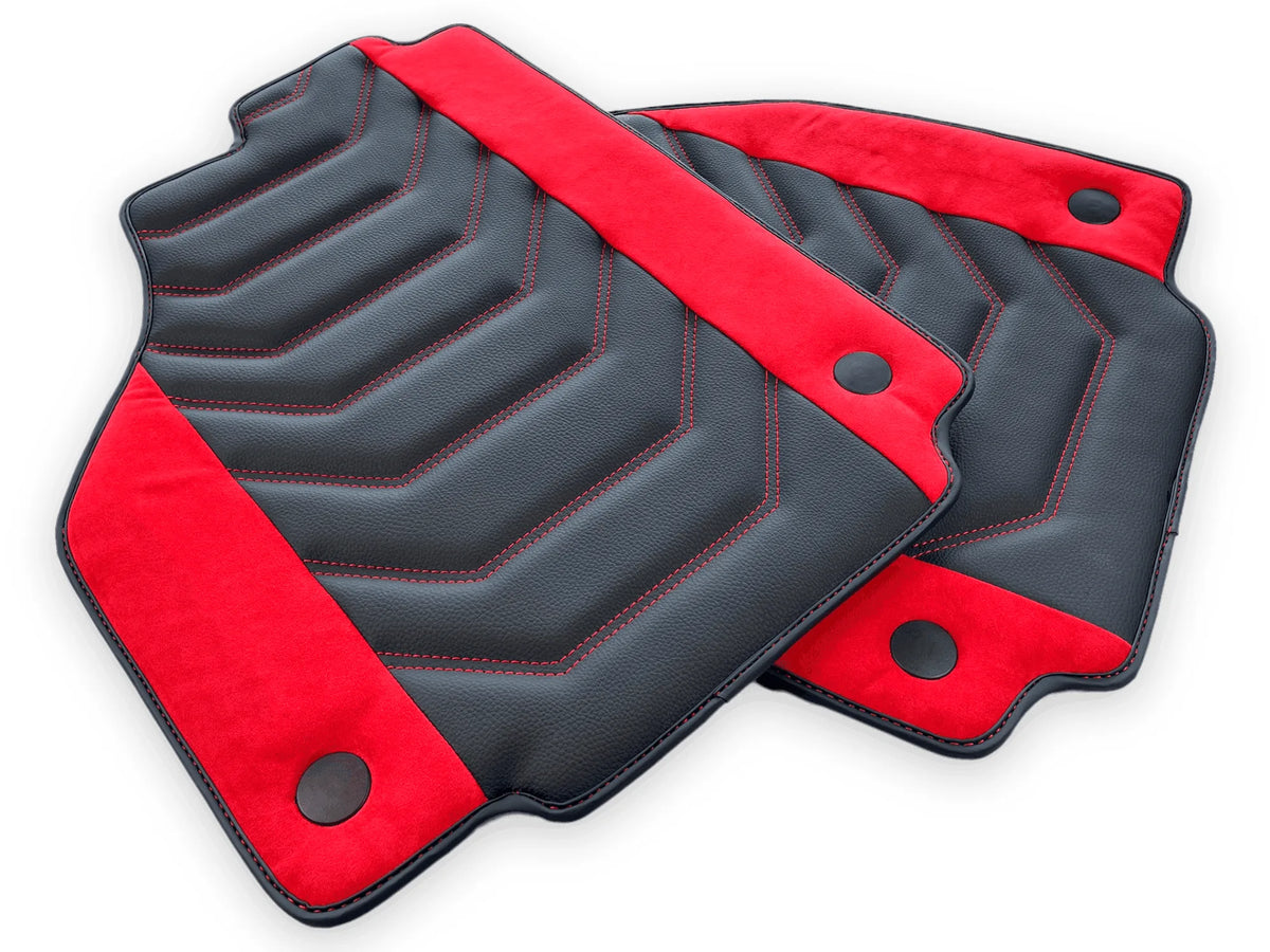 Leather Floor Mats For Ferrari 488 GTB 2015-2022