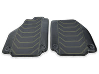 Leather Floor Mats For Ferrari 488 Spider 2016-2022 Yellow Sewing - AutoWin