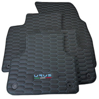 Leather Floor Mats for Lamborghini Urus with Blue Stitching - AutoWin