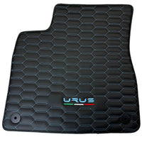 Leather Floor Mats for Lamborghini Urus with Blue Stitching - AutoWin