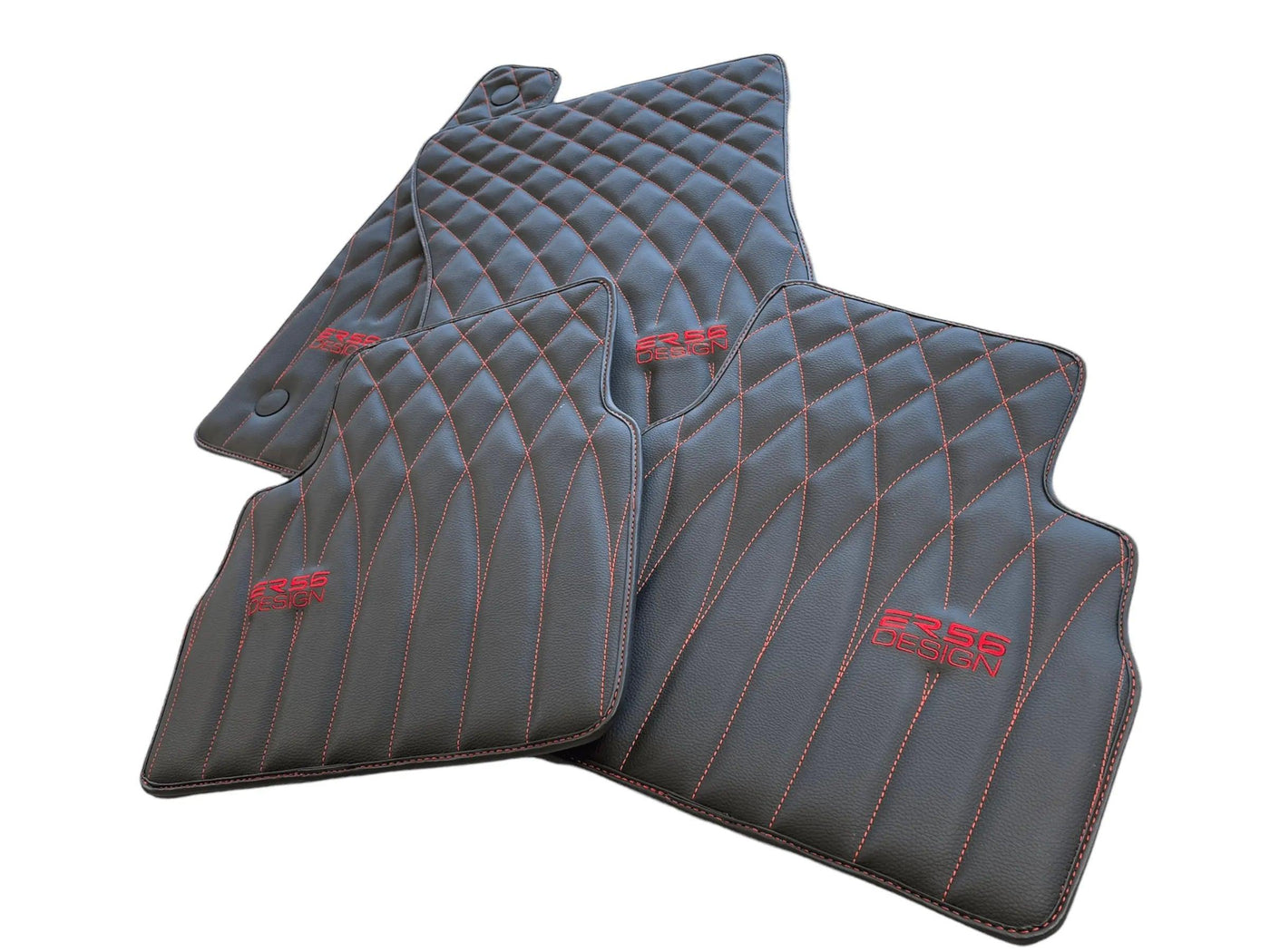 Leather Floor Mats For Mercedes-Benz G Class W461 (1979-2008) ER56 Design - AutoWin