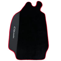 Leather Floor Mats for Porsche Classic 911 (1963-1989) with Red Trim - AutoWin