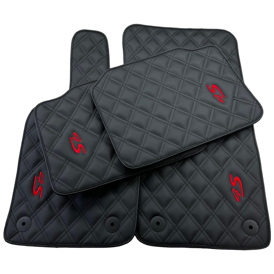 Leather Floor Mats For Porsche Panamera 4S 971 (2017-2023) - AutoWin