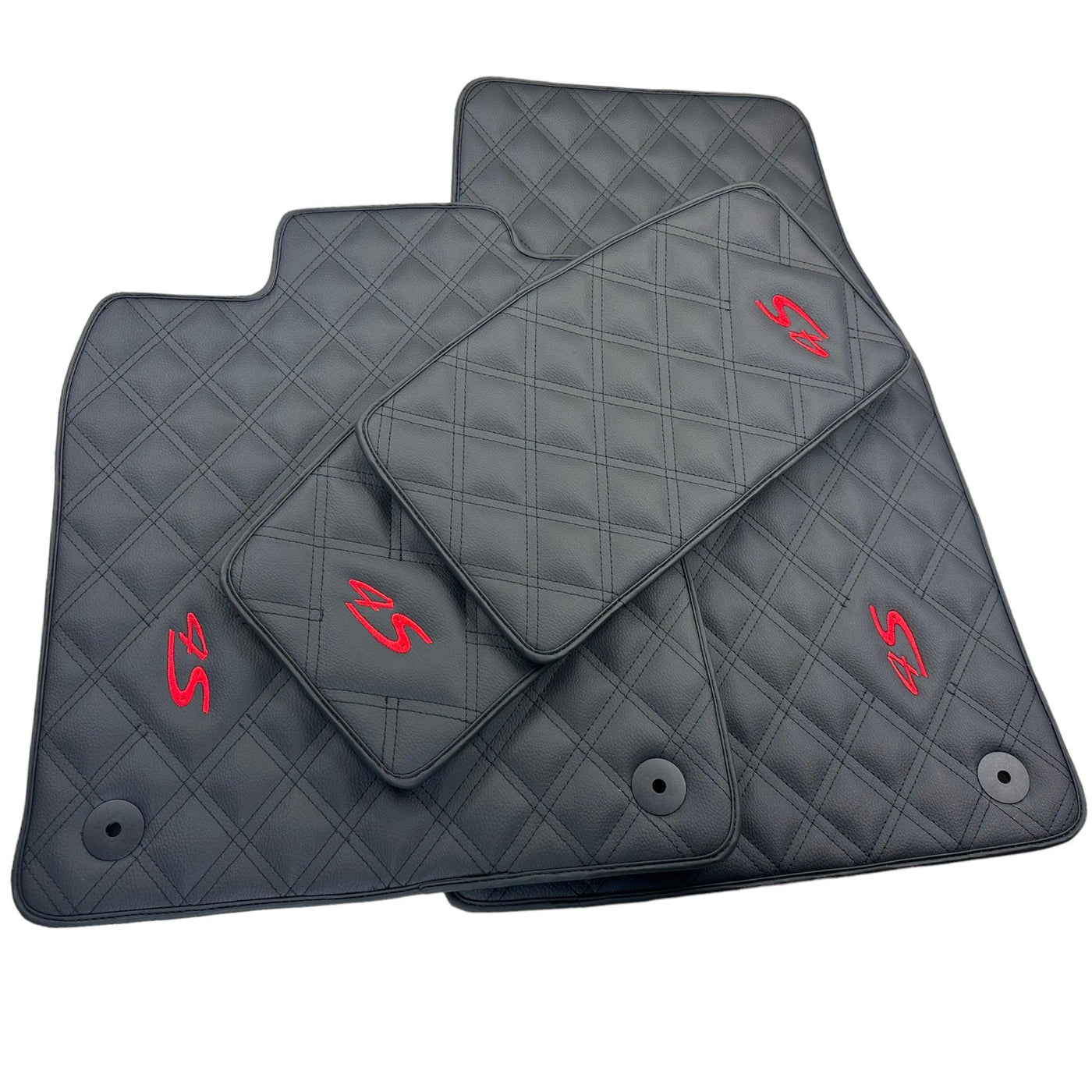 Leather Floor Mats For Porsche Taycan 4S (2019-2023) - AutoWin