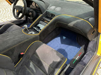 Customizable Dark Blue Floor Mats for Lamborghini Diablo 1990-2001 With Alcantara Leather