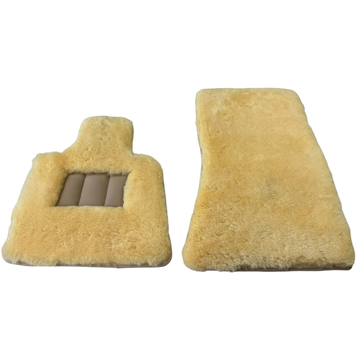 Natural Color Medical Sheepskin Floor Mats for Rolls Royce Phantom VIII (2017-2024) | Relugan - AutoWin