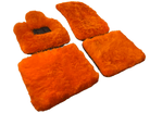 Orange Sheepskin Floor Mats For Rolls Royce Spectre (2023-2024) Er56 Design Brand - AutoWin