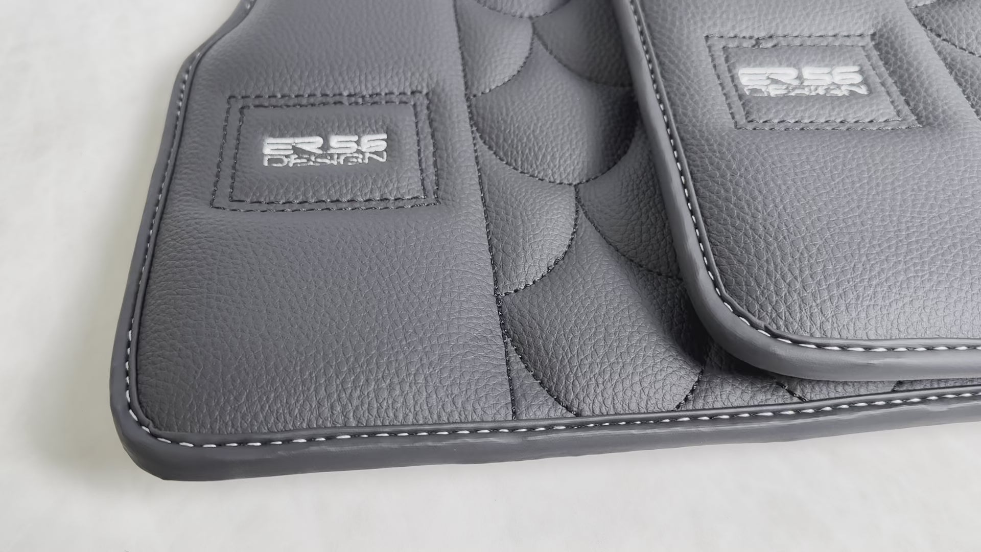 Sorte bilmatter i lær for Mercedes-Benz G Class 2019-2022 W463 ER56 Design - ER56 Design