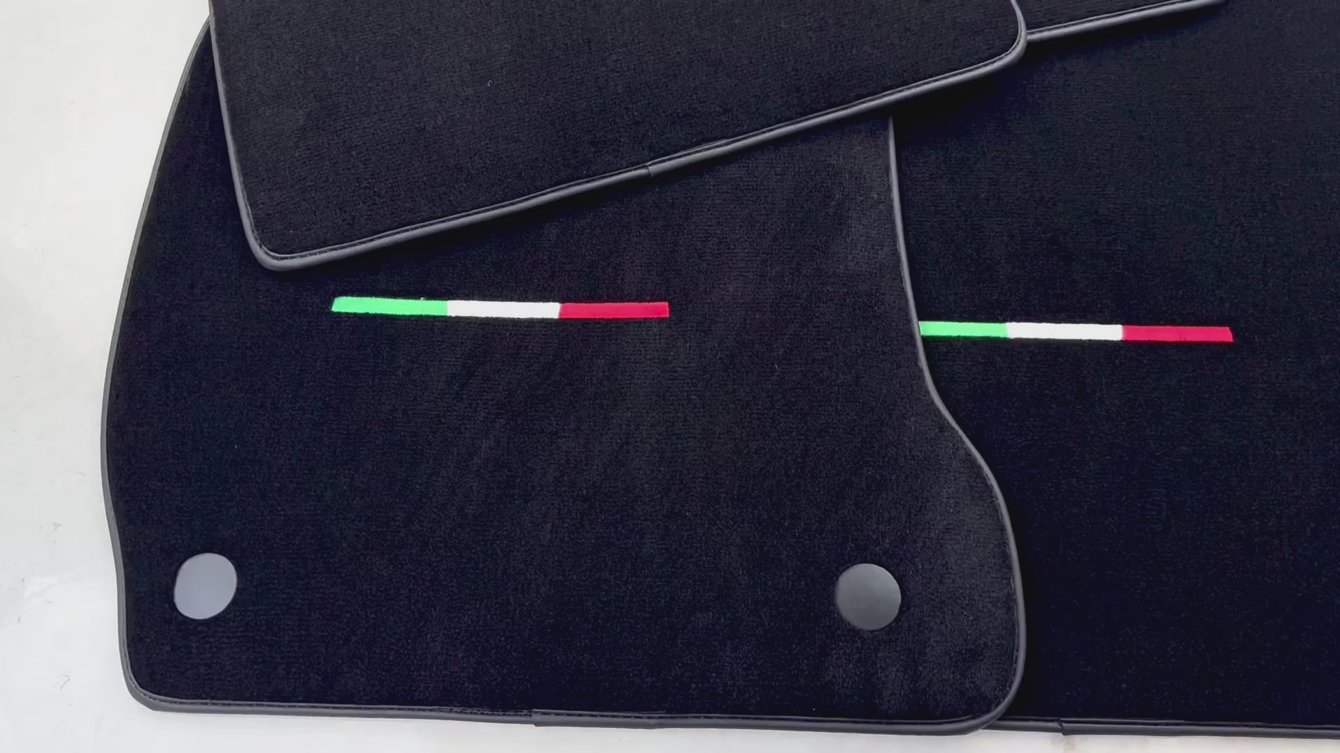 Black Floor Mats for Maserati Quattroporte | Italian Edition | Various Trim Colors - AutoWin