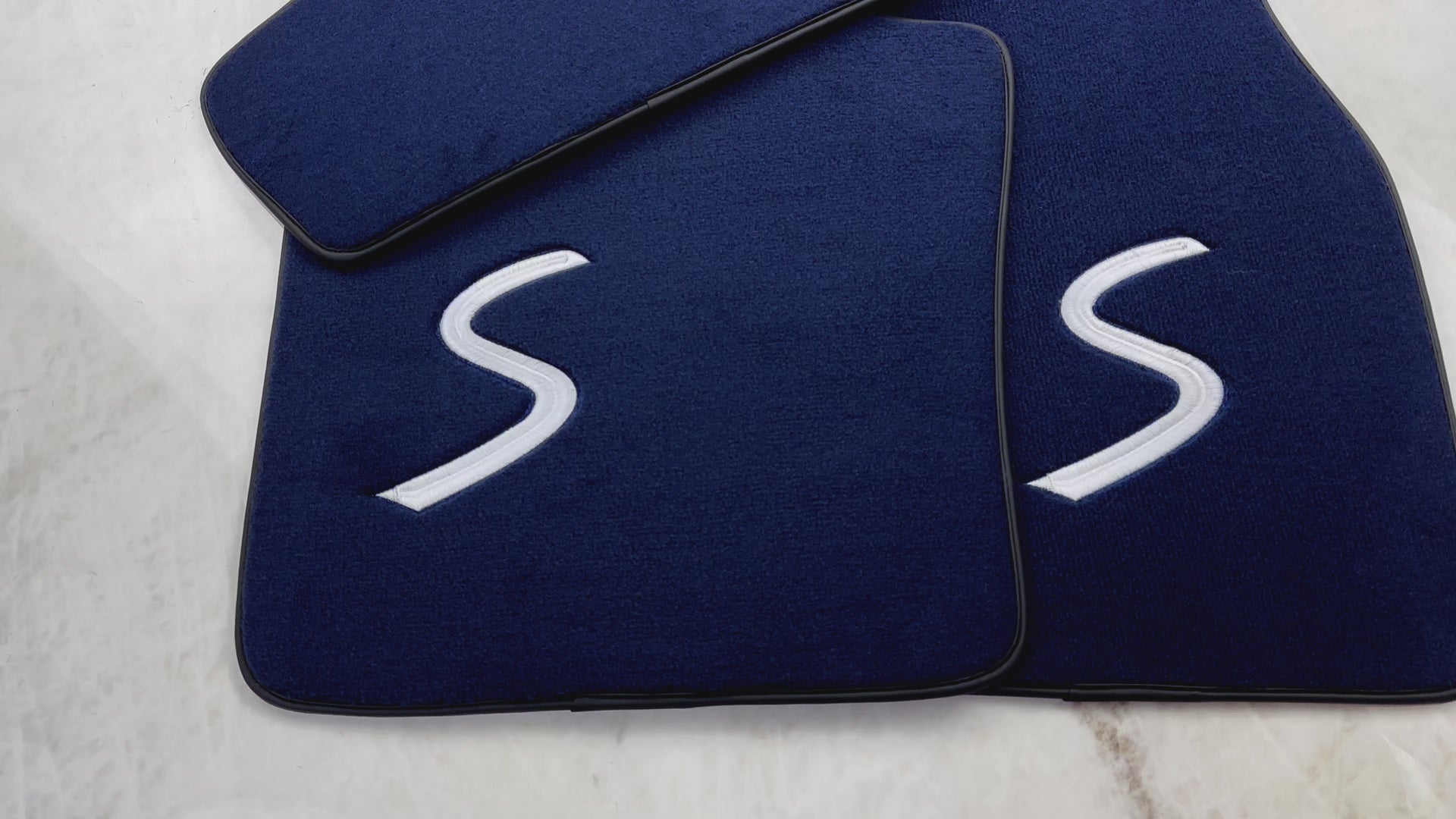 Dunkelblaue Fußmatten für Mini Cooper / One R53 (2001–2007) Cooper S - AutoWin