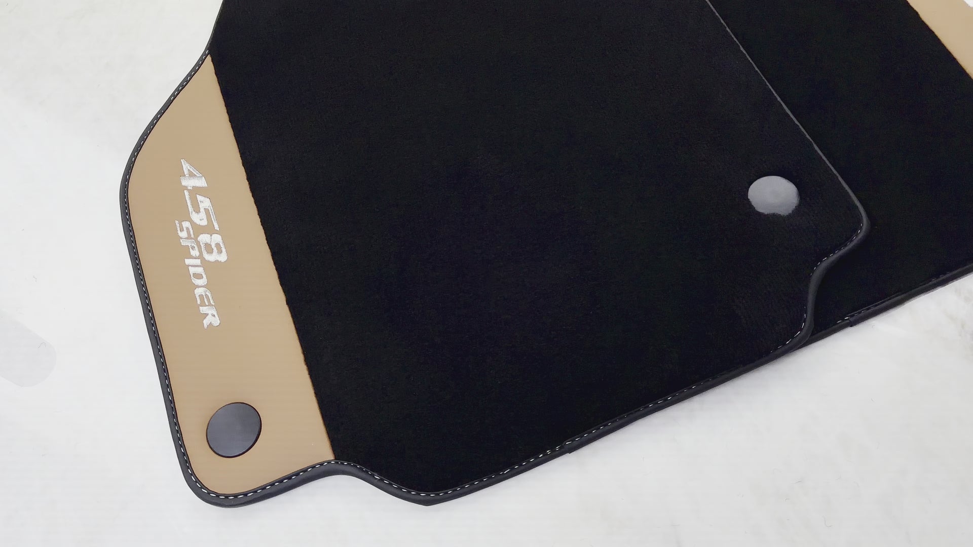 Bilmatter for Ferrari 458 Spider (2012-2015) i Cuoio Nappa-lær - AutoWin