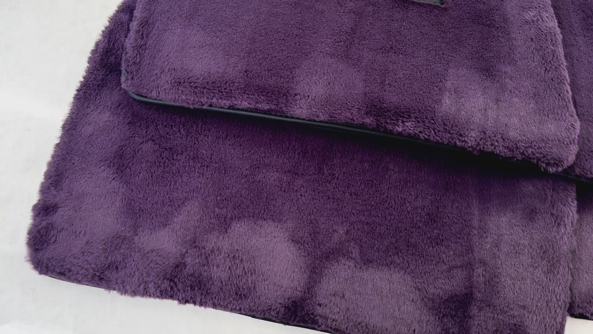 Purple Sheepskin Floor Mats for Rolls-Royce Phantom Sedan (2003-2016) - AutoWin