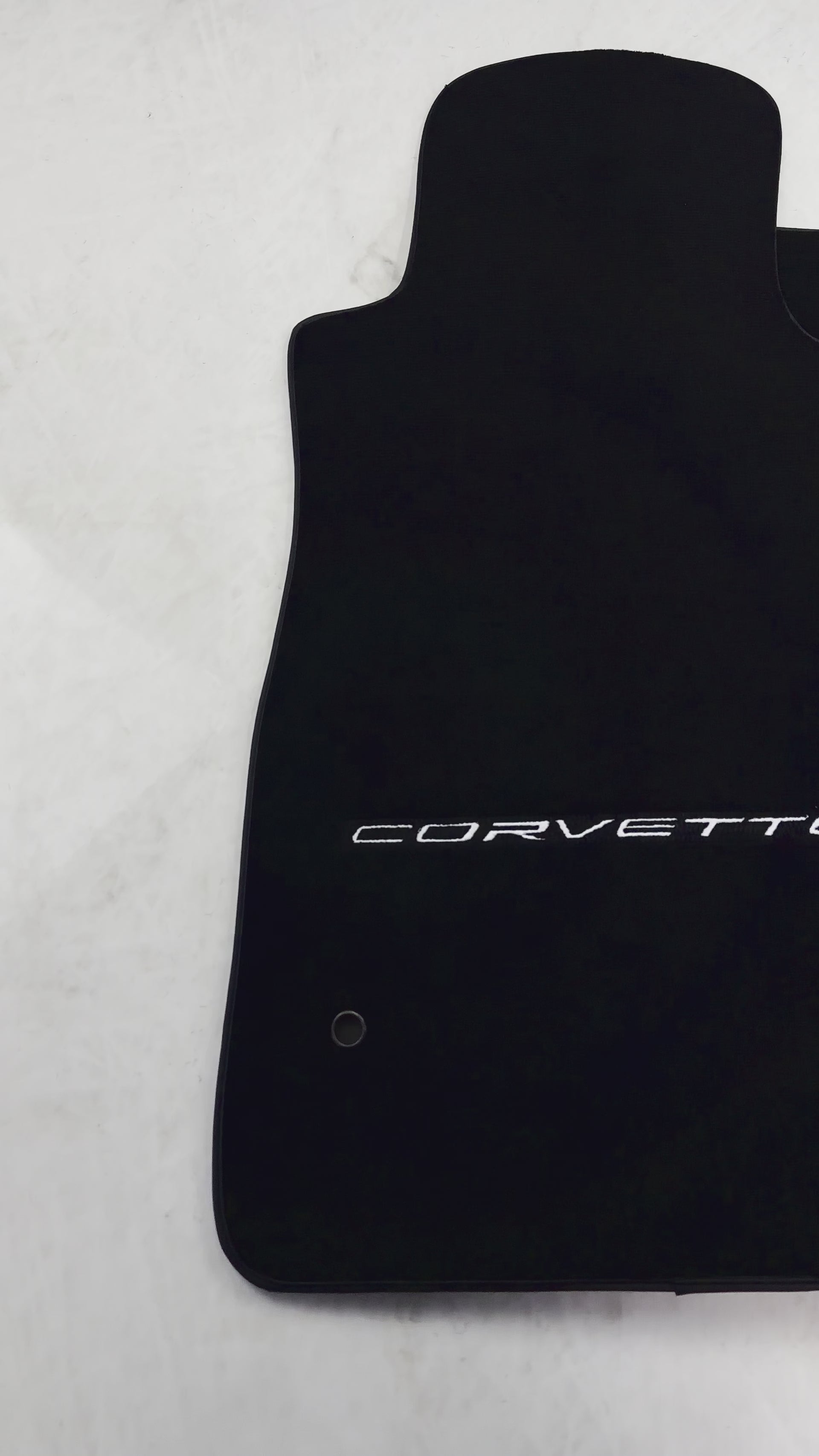 Schwarze Fußmatten für Chevrolet Corvette C6 (2005–2013). - AutoWin