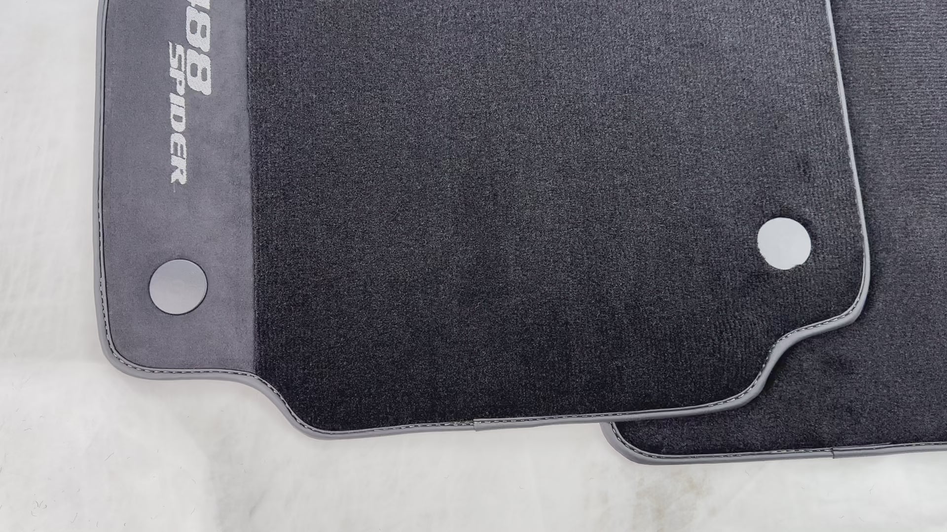 Black Floor Mats For Ferrari 488 Spider 2015-2022 - AutoWin