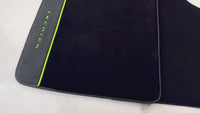 Black Floor Mats for Lamborghini Huracan Tecnica with Alcantara Leather | Green Edition
