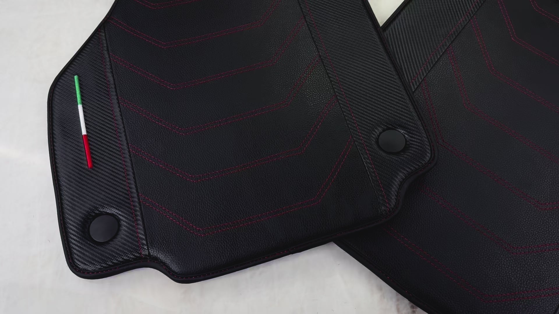 Lederbilmatter til Ferrari 458 GT2 2012-2015 med karbonfiber | Italiensk utgave - AutoWin