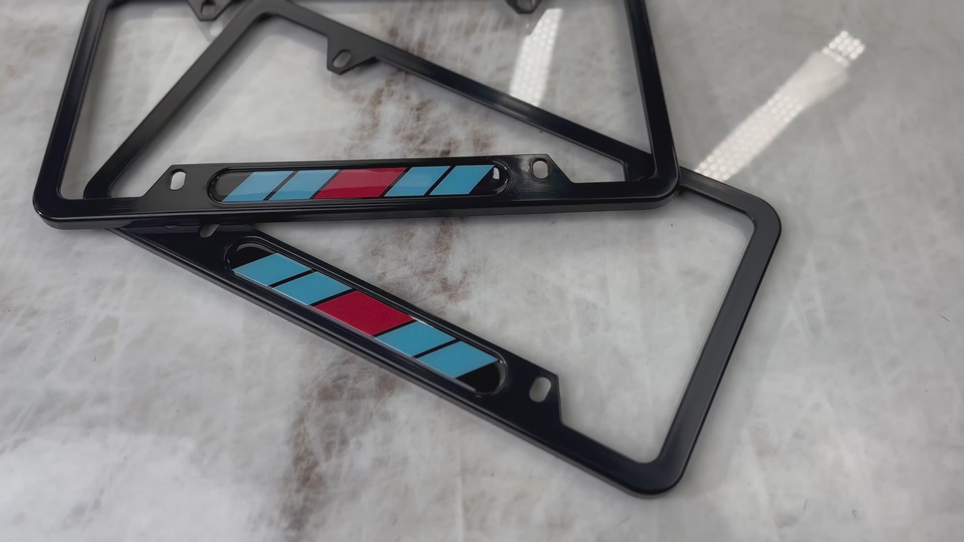 Autowin Number Plate Holder USA Standard Size Blue - AutoWin